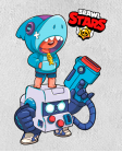 Kepurė   Brawl stars Leon  shark